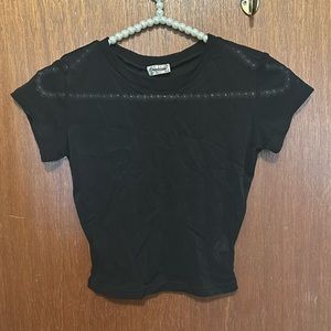 NWOT Free People Mesh Baby Tee